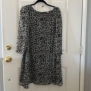 French designer Leopard dress